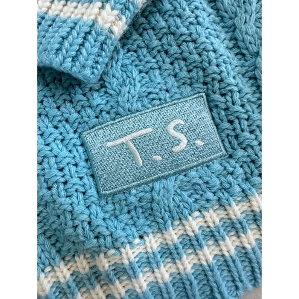 Taylor Swift 1989 Taylors Version Cardigan Blue Seagull Knit MD/LG Pre-owned - Picture 3 of 7